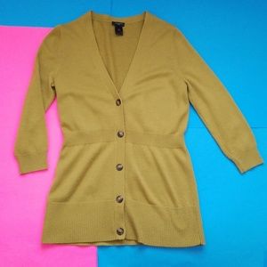 Ann Taylor V-neck Tunic Cardigan